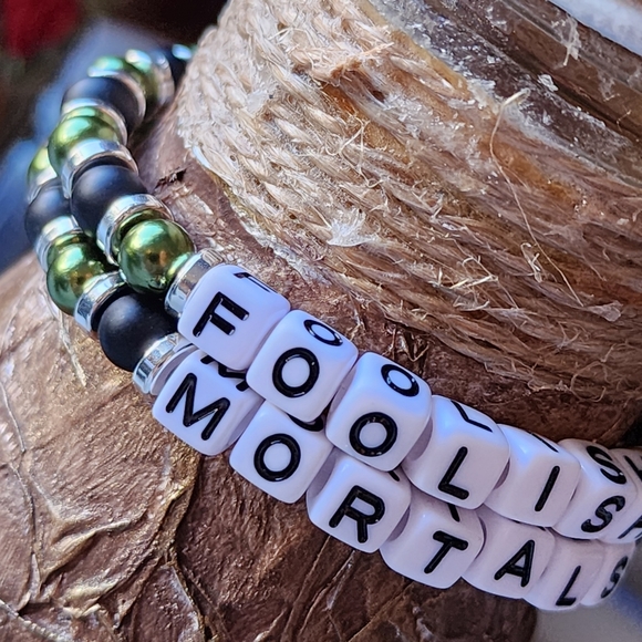 Haunted Mansion FOOLISH MORTALS stretch bracelets - Picture 2 of 8